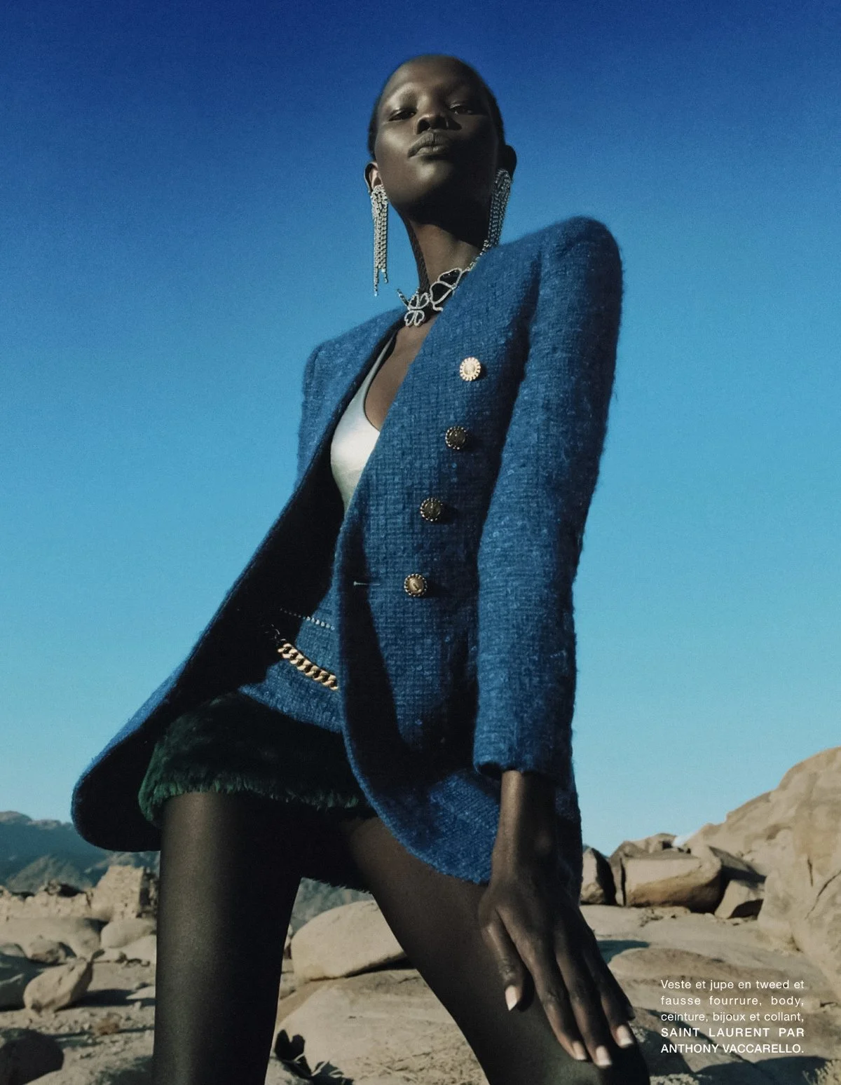 Shanelle Nyasiase Blue Mood by Dan Beleiu Numéro France #226